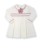 HOLLY DRESS LONG SLEEVE - WHITE/RED
