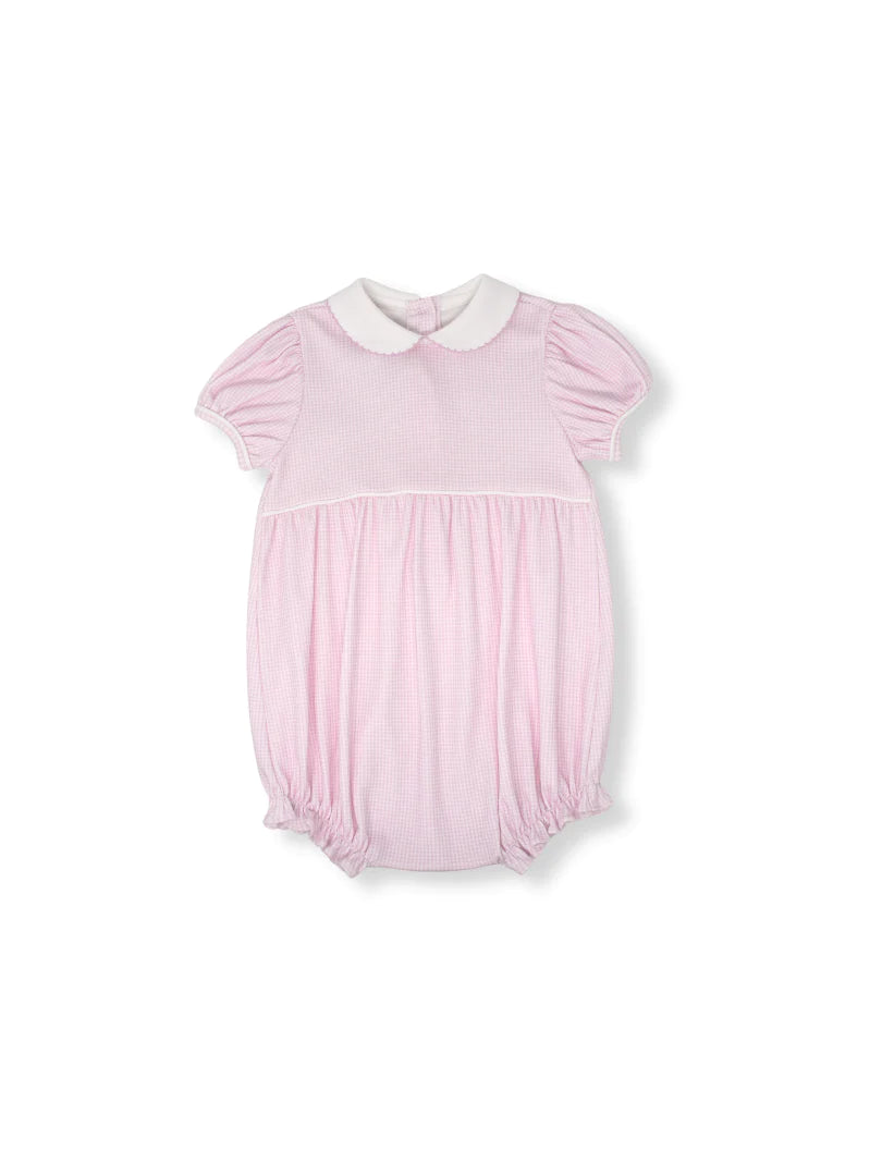 CHARLESTON BUBBLE - PINK MINI GINGHAM