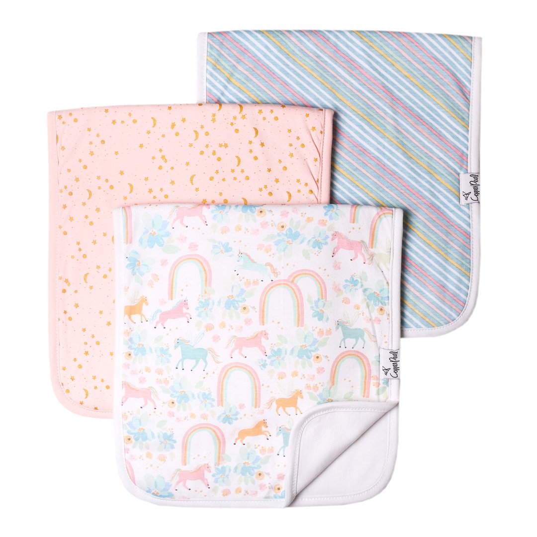 BURP CLOTH SET - 3PK MORE OPTIONS AVAIL.