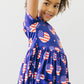I HEART THE USA S/S POCKET TWIRL DRESS