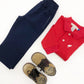 LS PRIM AND PROPER POLO PIMA - RICHMOND RED/WHITE STORK