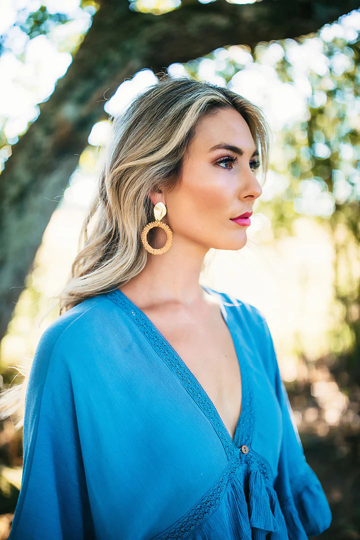 LIZZIE EARRINGS - TAN