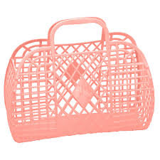 RETRO BASKET LARGE - PEACH