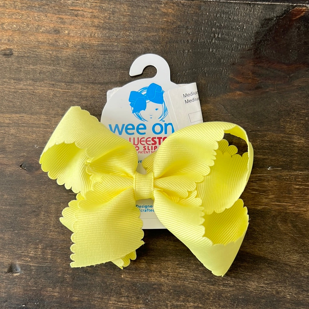 GROSGRAIN SCALLOPED - LIGHT YELLOW