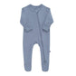 ZIPPERED FOOTIE - SLATE