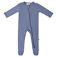 ZIPPERED FOOTIE - SLATE