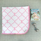 BABY BUGGY BLANKET - BELLE MEADE BOW/PIER PARTY PINK