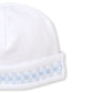 HAT W/ HAND SMOCK - WHITE/LT BLUE
