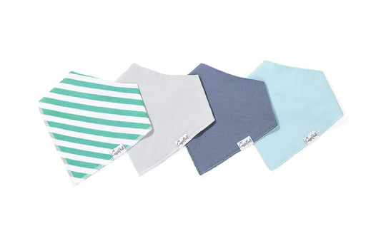 BANDANA BIB SETS - 4PK MORE OPTIONS AVAIL.