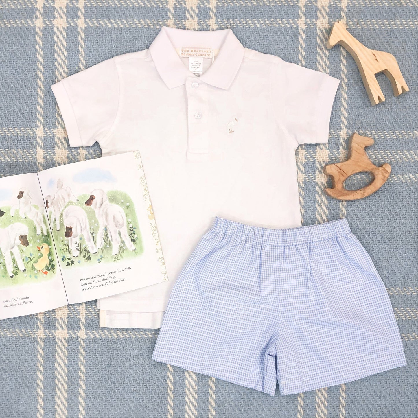 PRIM & PROPER POLO & ONESIE - WORTH AVENUE WHITE
