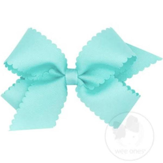 GROSGRAIN SCALLOPED - NEW AQUA