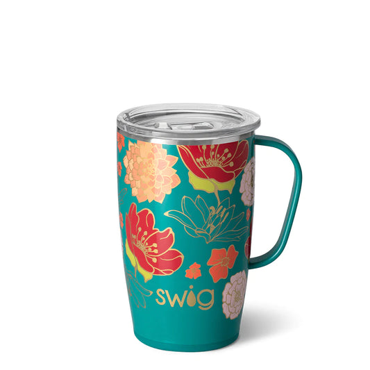 FIRE POPPY TRAVEL MUG 18OZ