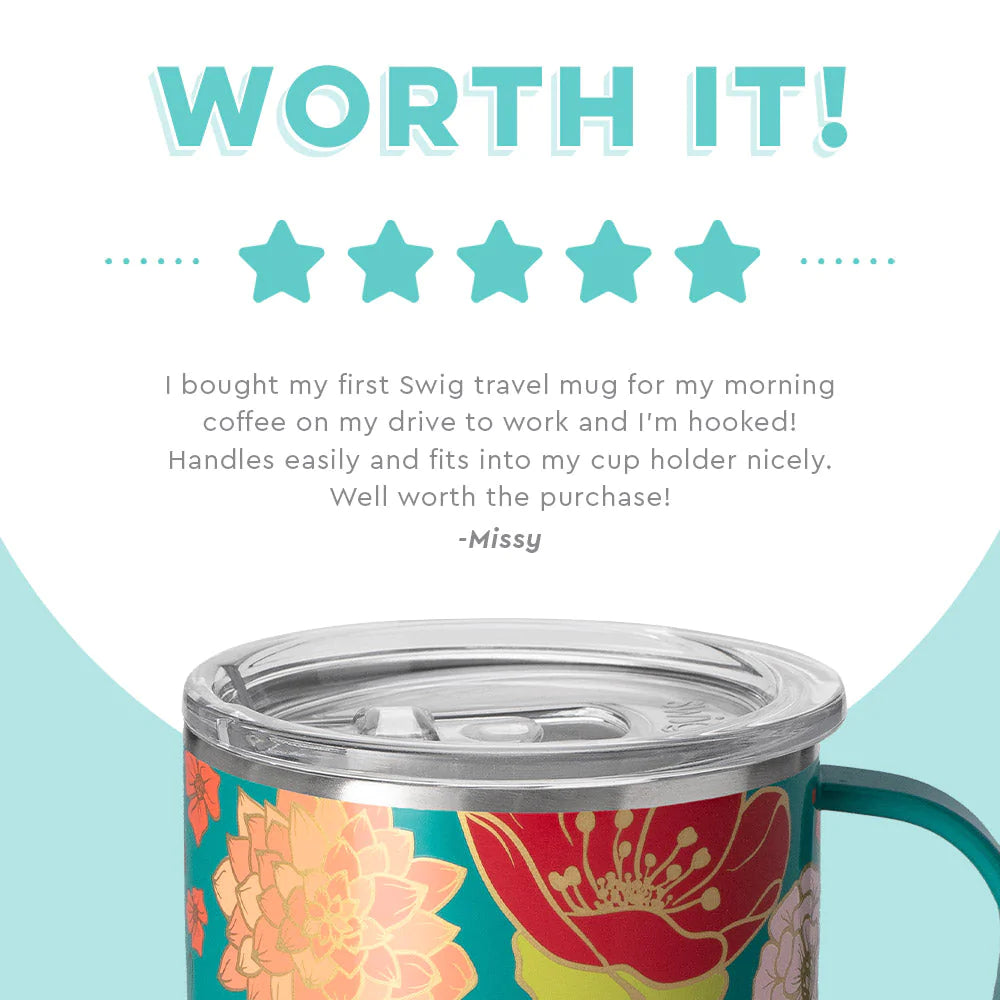 FIRE POPPY TRAVEL MUG 18OZ