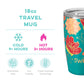 FIRE POPPY TRAVEL MUG 18OZ