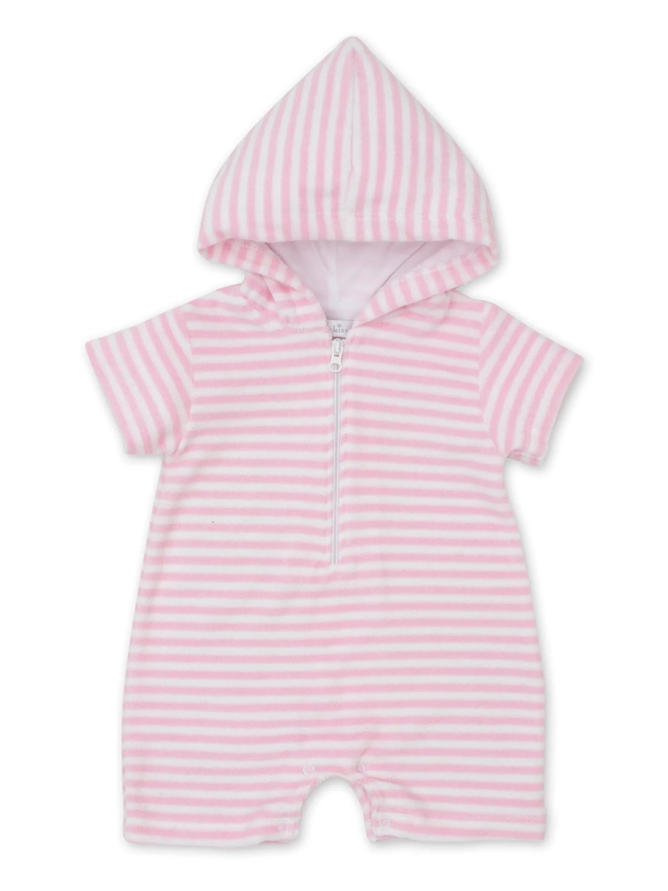 WHALE WATCH TERRY ROMPER - PINK
