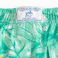 YOUTH MONSTERA PALM SWIM TRUNKS - BALTIC TEAL