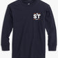 KIDS CAMO STACK LS T-SHIRT - TRUE NAVY